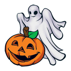 Collection of Ghost and Pumpkin Promotional Product Tattoo 2 in x 2 in in a gallery layout