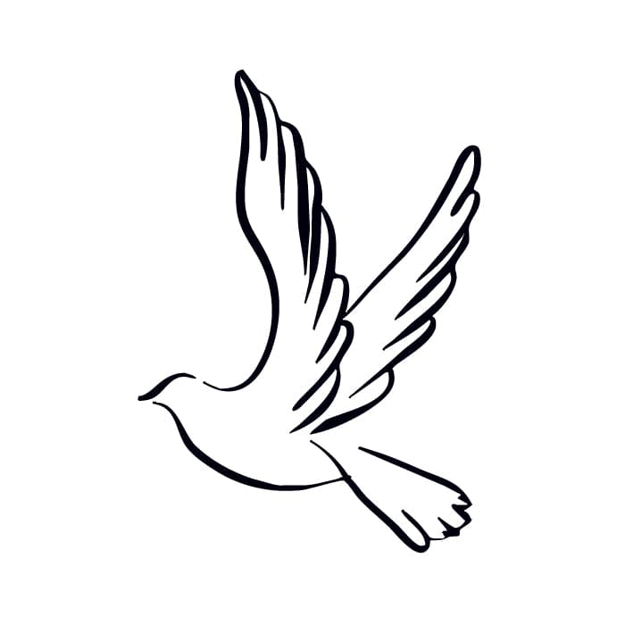 Collection of Dove Promotional Product Tattoo 2 in x 2 in in a gallery layout