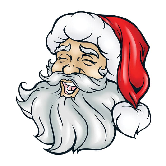 Collection of Santa Promotional Product Tattoo 2 in x 2 in in a gallery layout