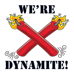 Collection of We're Dynamite Promotional Product Tattoo 2 in x 2 in in a gallery layout