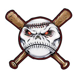 Collection of Baseball and Bats Promotional Product Tattoo 2 in x 2 in in a gallery layout