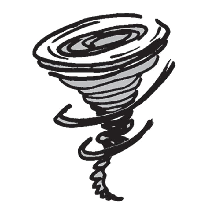 Collection of Whirling Tornado Promotional Product Tattoo 2 in x 2 in in a gallery layout