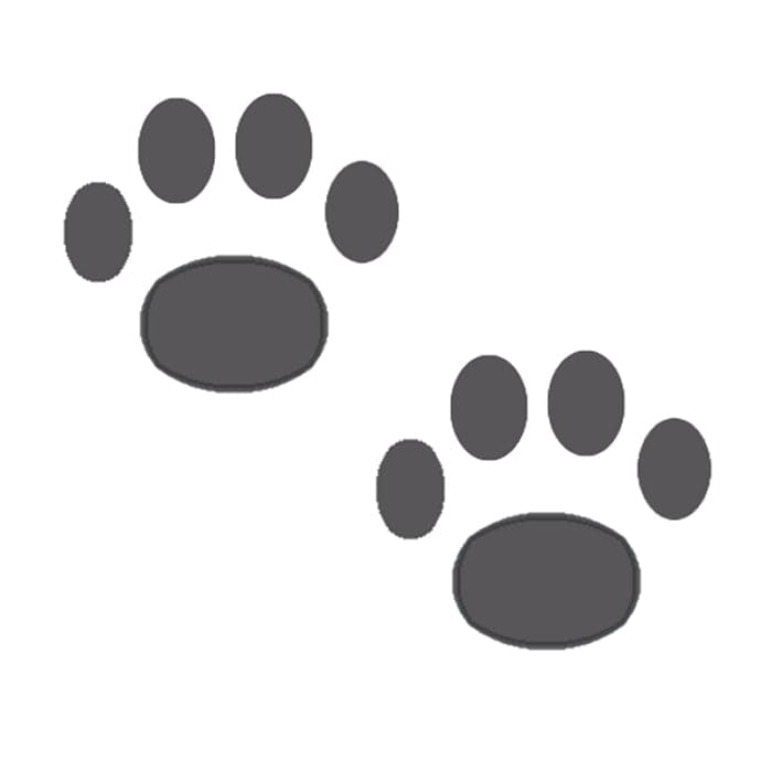 Collection of Two Paws Promotional Product Tattoo 2 in x 2 in in a gallery layout