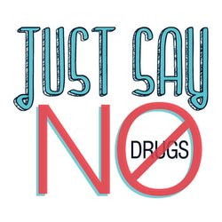 Collection of Just Say No Promotional Product Tattoo 2 in x 2 in in a gallery layout