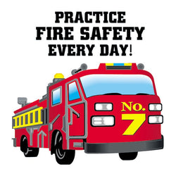 Collection of Fire Safety Promotional Product Tattoo 2 in x 2 in in a gallery layout