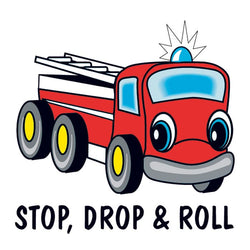 Collection of Stop Drop & Roll Promotional Product Tattoo 2 in x 2 in in a gallery layout