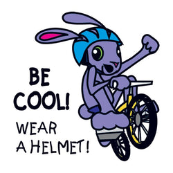 Collection of Wear A Helmet Promotional Product Tattoo 2 in x 2 in in a gallery layout