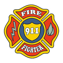 Collection of Firefighter Patch Promotional Product Tattoo 2 in x 2 in in a gallery layout