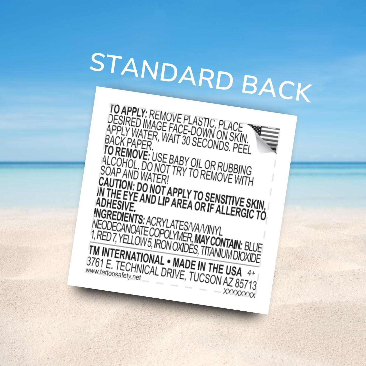 Collection of Standard Back Sample in a gallery layout