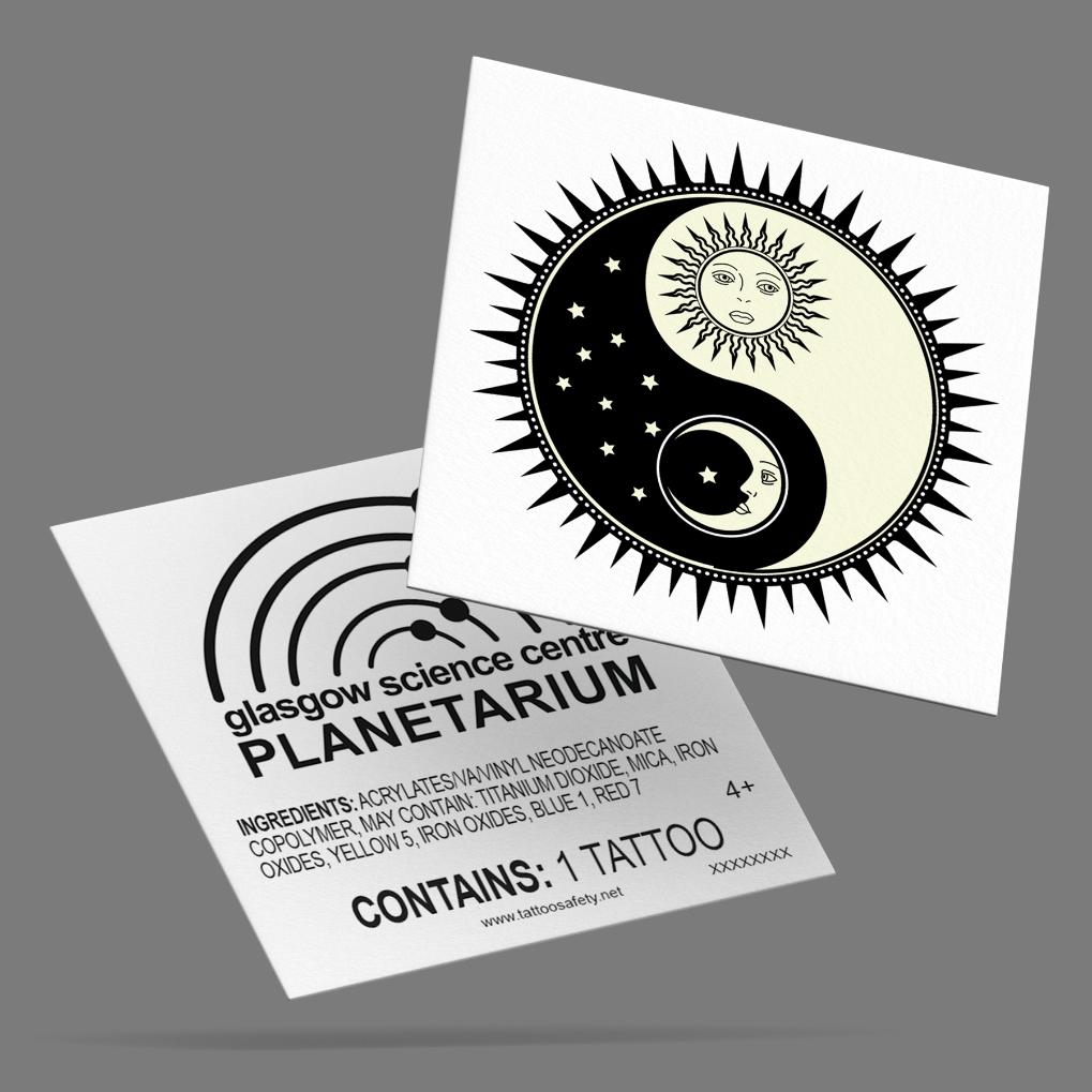 Collection of Custom Glow In The Dark Temporary Tattoo 5 in a gallery layout