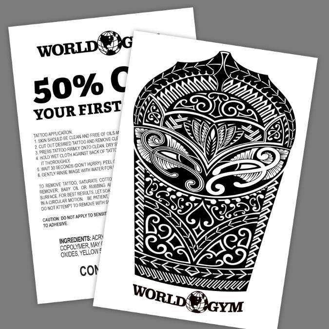 Collection of Custom Classic Temporary Tattoo in a gallery layout