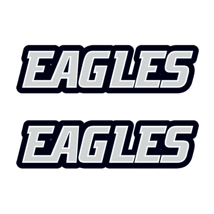 Collection of Eagles Text Promotional Product Tattoo 1.5 in x 2 in in a gallery layout