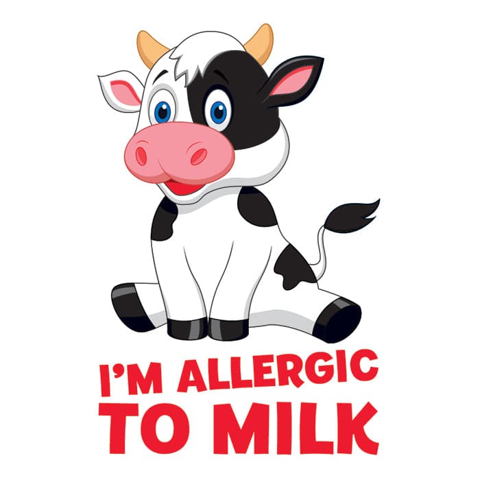 Collection of Milk Allergy Promotional Product Tattoo 2 in x 3 in in a gallery layout