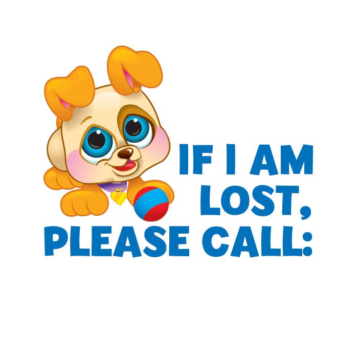 Collection of If Lost, Please Call: Promotional Product Tattoo 2 in x 2 in in a gallery layout