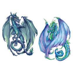 Collection of Coatl Dragons Promotional Product Tattoo Set 6 in x 4.5 in in a gallery layout
