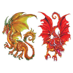 Collection of Ormarr Dragon Promotional Product Tattoo 6 in x 4.5 in in a gallery layout