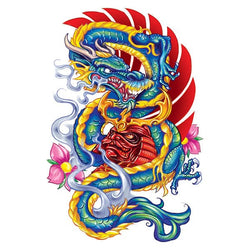 Collection of dragon Promotional Product Tattoo in a gallery layout