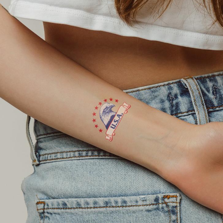Collection of California Tattoos & Promotional Products in a gallery layout