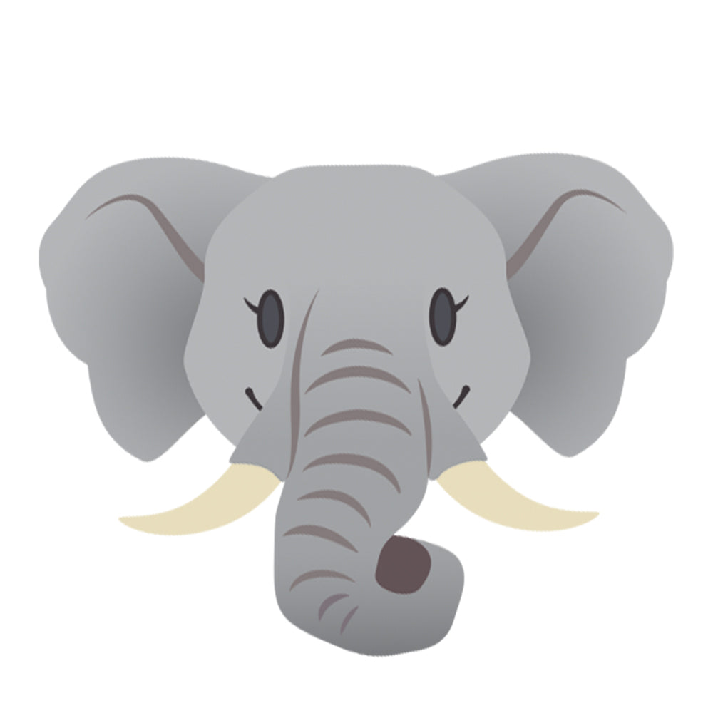 Collection of Friendly Elephant Promotional Product Tattoo 2 in x 2 in in a gallery layout