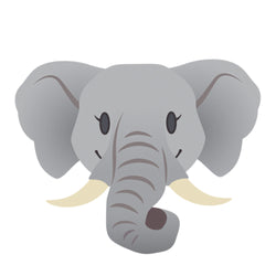Collection of Friendly Elephant Promotional Product Tattoo 2 in x 2 in in a gallery layout