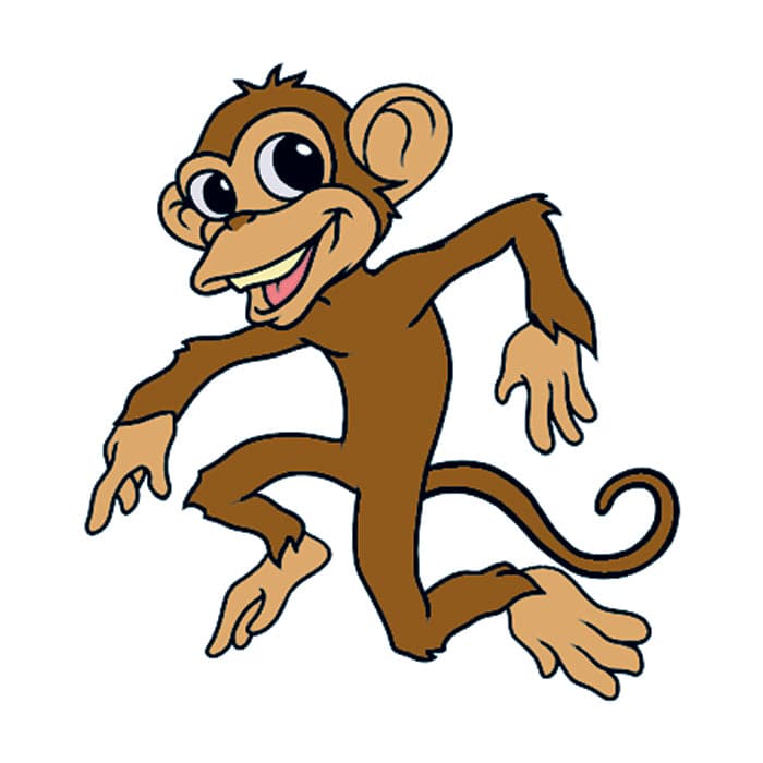 Collection of Dancing Monkey Promotional Product Tattoo 1.5 in x 1.5 in in a gallery layout