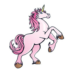 Collection of Pink Unicorn Promotional Product Tattoo 2 in x 2 in in a gallery layout