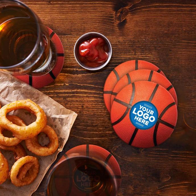 Collection of Basketball Coasters 4 in a gallery layout
