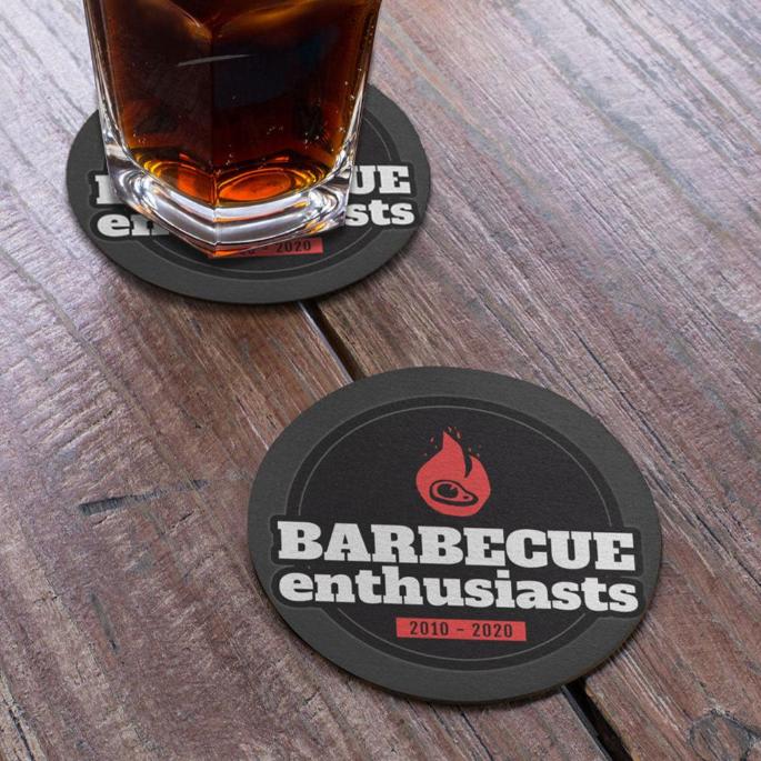 Collection of BBQ Custom Coaster in a gallery layout