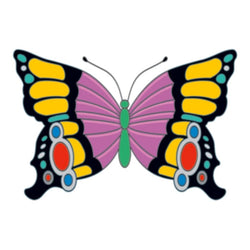 Collection of Elegant Butterfly Insect Promotional Product Tattoo 3.5 in x 2.5 in in a gallery layout