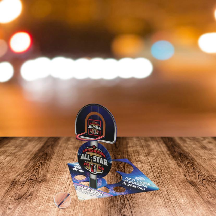 Collection of CT Basketball Popup Coaster Flatlay in a gallery layout