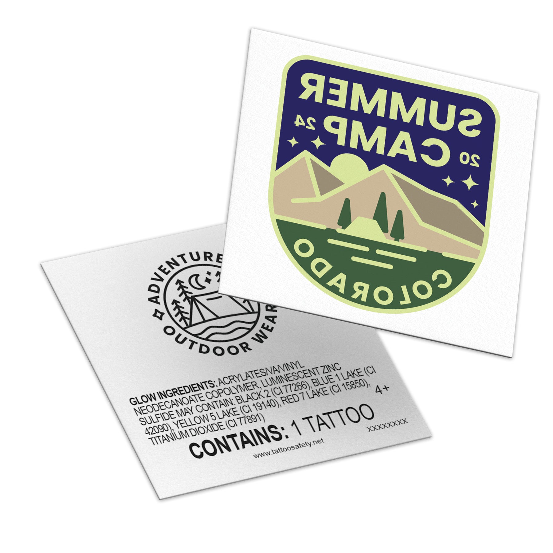 Collection of California Tattoos & Promotional Products in a gallery layout