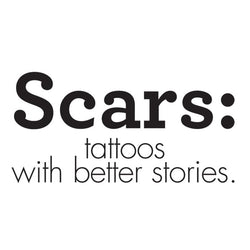 Collection of Breast Cancer: Scars Are Tattoos With Better Stories Promotional Product Tattoo 2.5 in x 1.5 in in a gallery layout