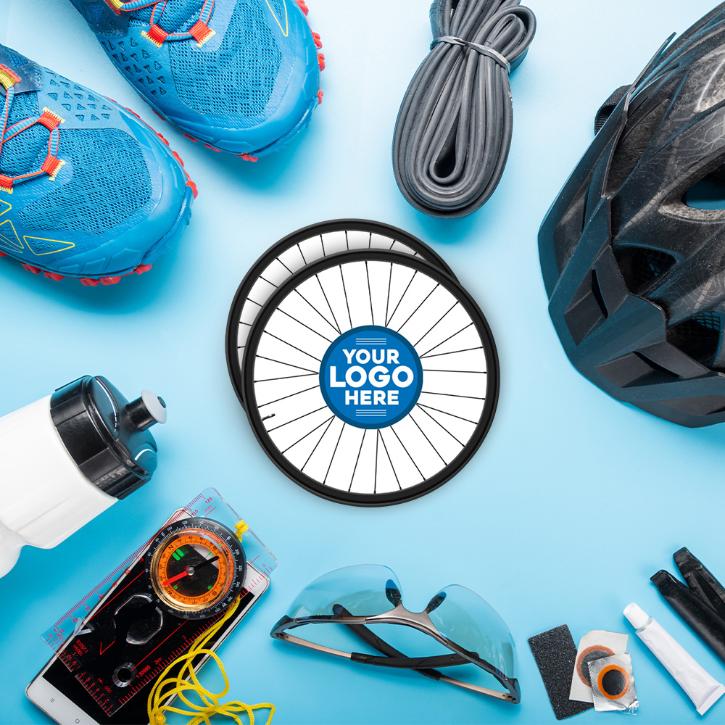 Collection of CT Cycling Coasters Flatlay in a gallery layout