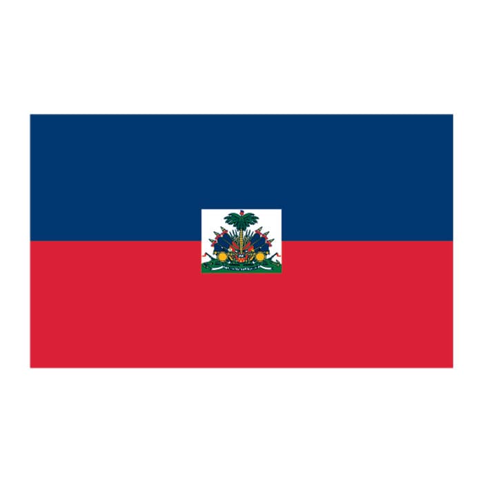 Collection of Flag of Haiti Promotional Product Tattoo 2 in x 1.5 in in a gallery layout