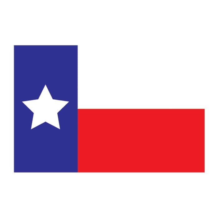 Collection of Texas State Flag Lone Star Promotional Product Tattoo 2 in x 1.5 in in a gallery layout