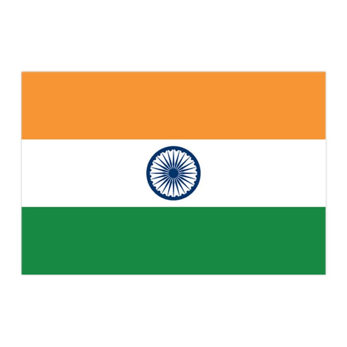 Collection of Flag of India Promotional Product Tattoo 2 in x 1.5 in in a gallery layout