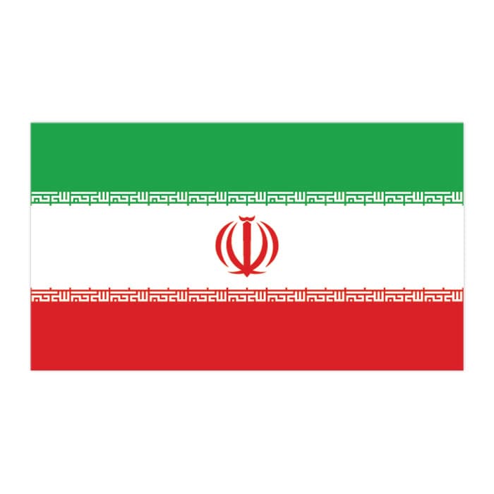 Collection of Iran Flag Promotional Product Tattoo 2 in x 1.5 in in a gallery layout