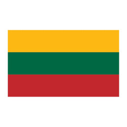 Collection of Flag of Lithuania Promotional Product Tattoo 2 in x 1.5 in in a gallery layout