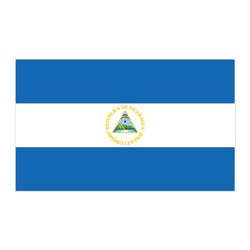 Collection of Flag of Nicaragua Promotional Product Tattoo 2 in x 1.5 in in a gallery layout