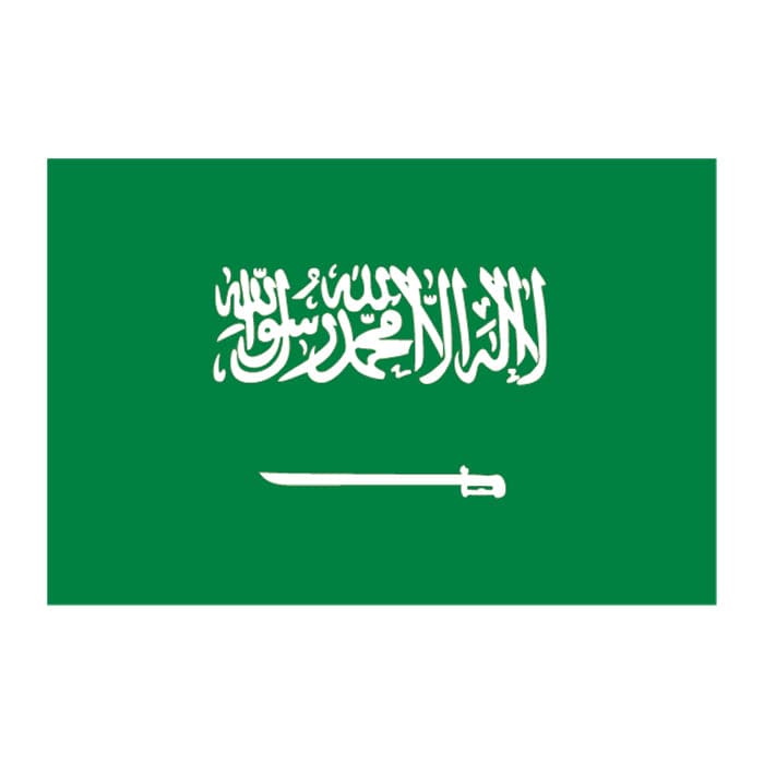 Collection of Flag of Saudi Arabia Promotional Product Tattoo 2 in x 1.5 in in a gallery layout