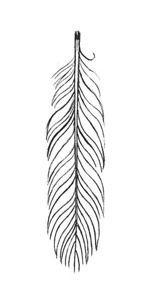 Collection of Sketch Feather Temporary Tattoo in a gallery layout