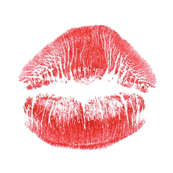 Collection of Kiss Lips Promotional Product Tattoo 1.5 in x 1.5 in in a gallery layout