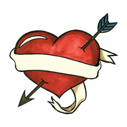 Collection of For The One I Love Promotional Product Tattoo 2 in x 2 in in a gallery layout