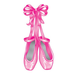 Collection of Ballet Shoes Promotional Product Tattoo 2 in x 2 in in a gallery layout