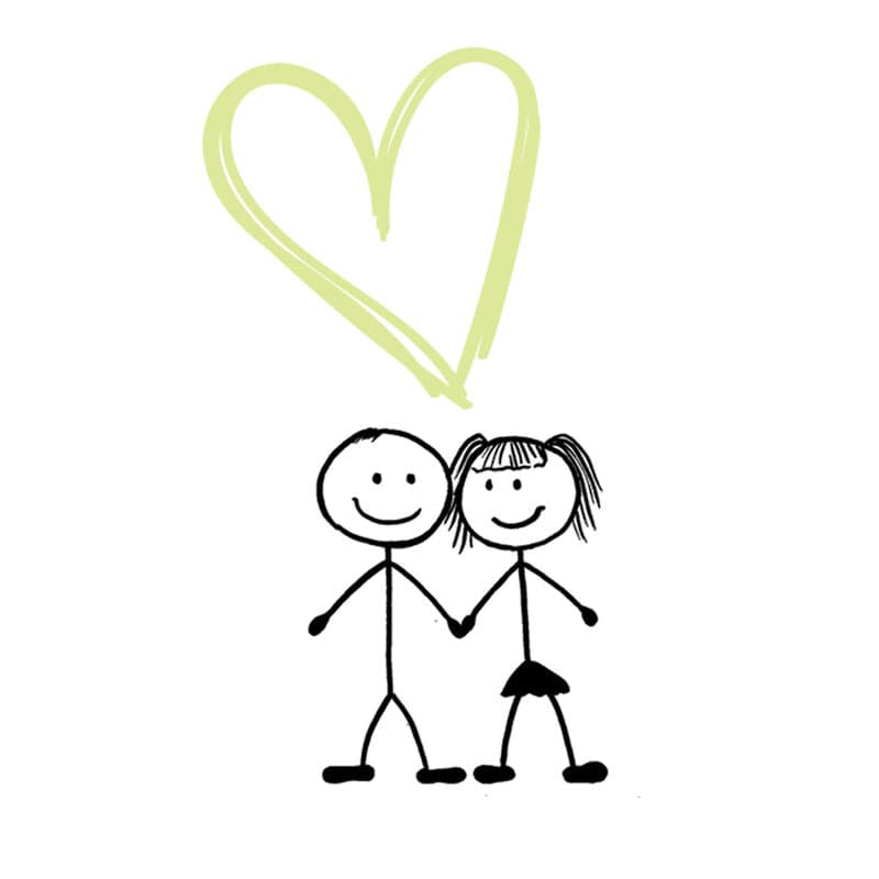 Collection of Stick Figures Reveal Glow-in-the-Dark Heart Promotional Product Tattoo in a gallery layout