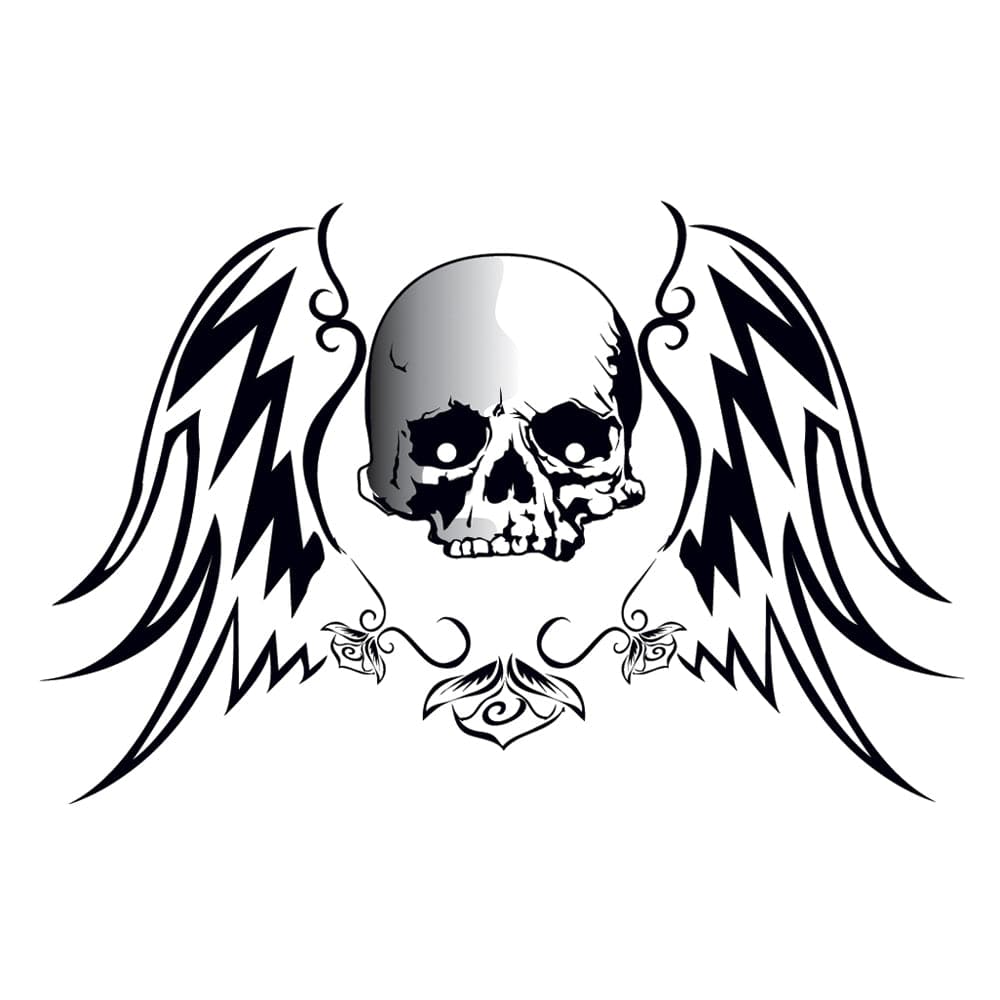Collection of Winged Skull Promotional Product Tattoo in a gallery layout