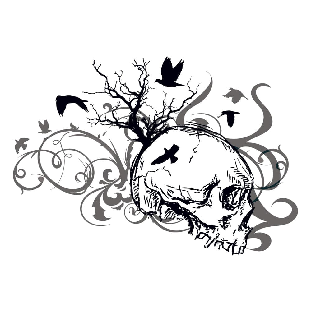Collection of Side Skull Promotional Product Tattoo in a gallery layout