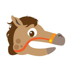 Collection of Horse Hand Puppet Promotional Product Tattoo 3.5 in x 2.5 in in a gallery layout