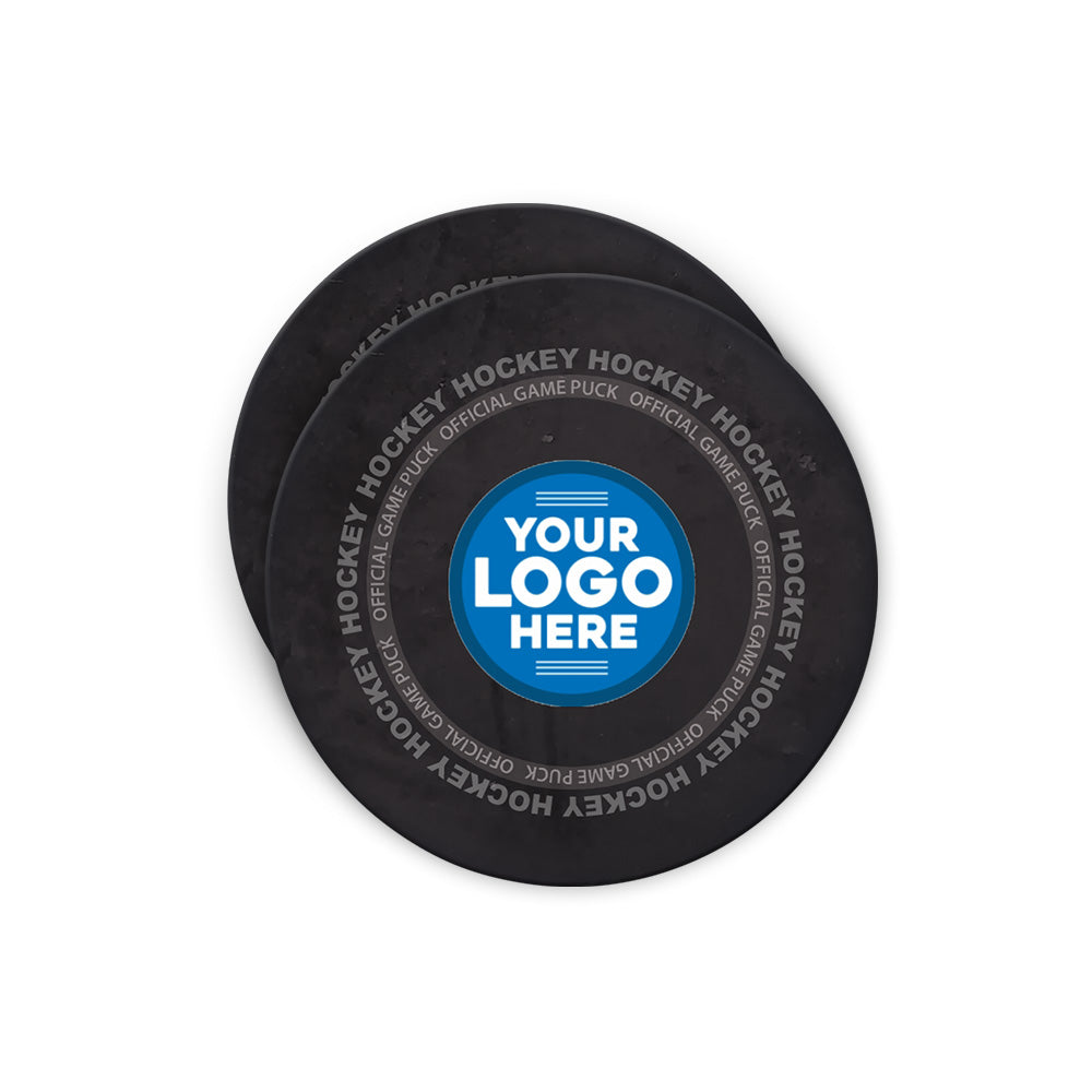 Collection of CT Hockey Coasters White in a gallery layout