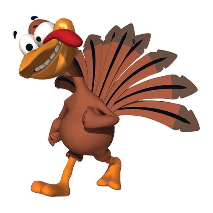 Collection of Thanksgiving Turkey Promotional Product Tattoo 2 in x 2 in in a gallery layout